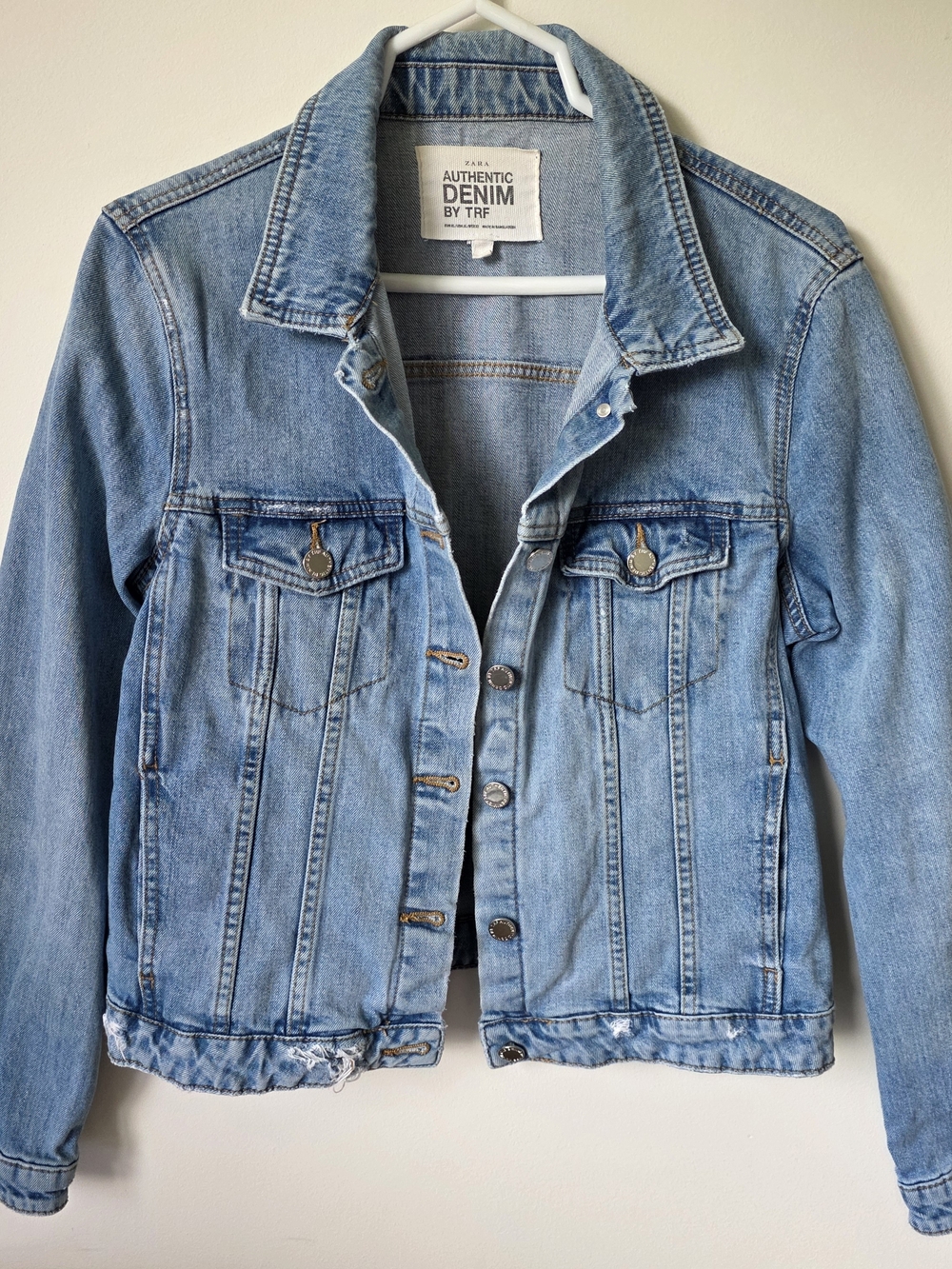 Zara Blue Authentic Denim Jacket By TRF
